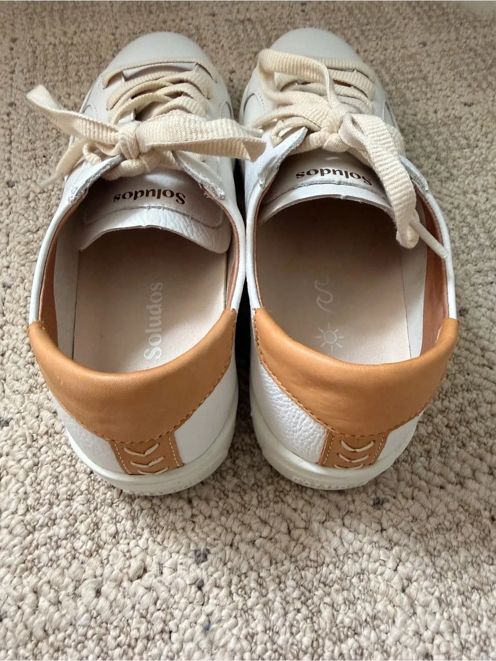 NWT Soludos Ibiza White Leather Sneaker 8.5 - Picture 3 of 9